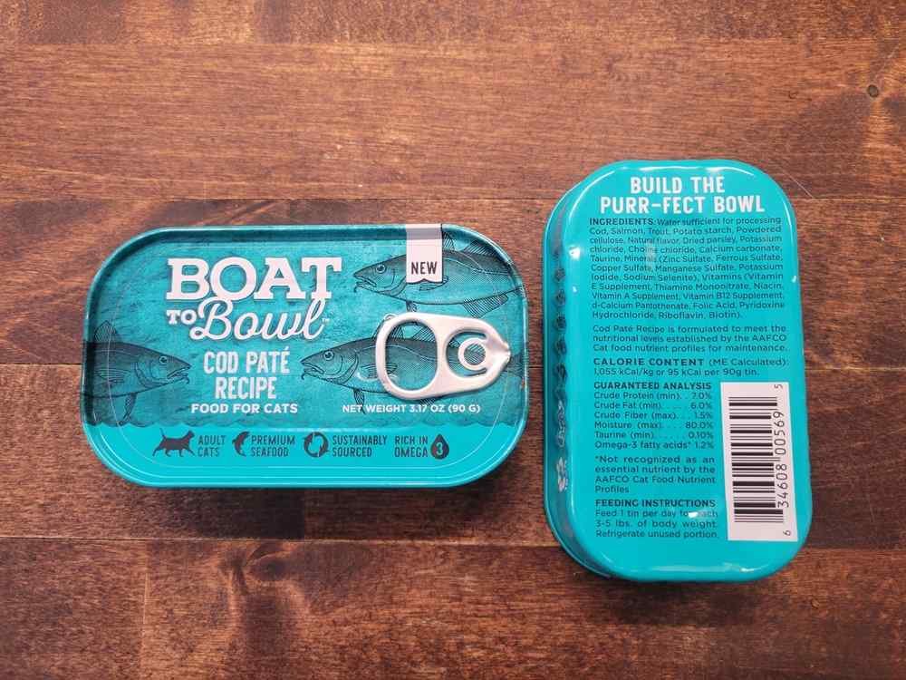 Boat to Bowl Cod Paté Recipe Wet Cat Food