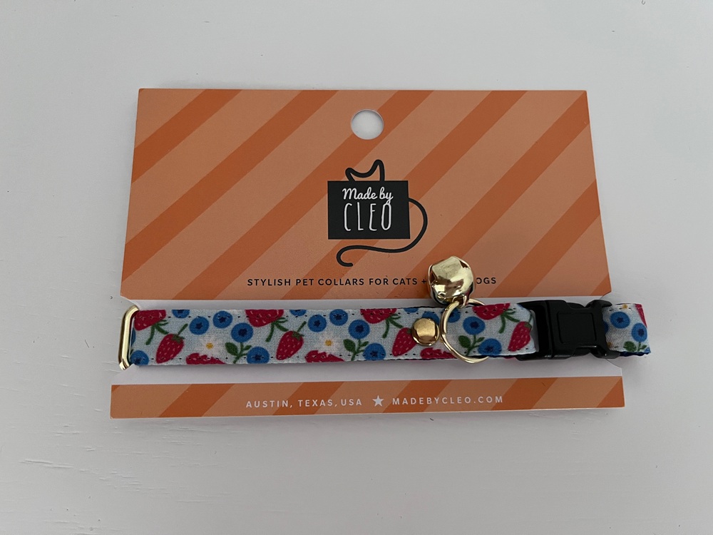 Made By Cleo Berry Bramble Cat Collar