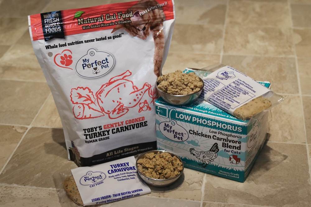 My Perfect Pet Toby's Turkey Low Phosphorus Chicken Fresh Frozen Wet Cat Food-10-compressed