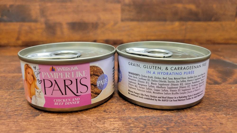 Pamper Like Paris Chicken and Beef Dinner in a Hydrating Puree Wet Cat Food