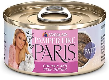 Pamper Like Paris Chicken and Beef Dinner in a Hydrating Puree Wet Cat Food