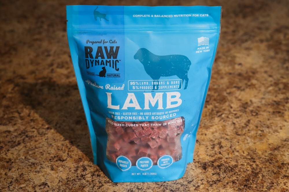 Raw Dynamic Pets Pasture Raised Lamb Fresh Frozen Cat Food