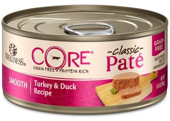 Wellness CORE Natural Grain Free Smooth Turkey & Duck Canned Cat Food