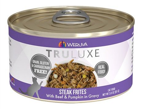 Weruva TruLuxe Grain-Free Steak Frites with Beef & Pumpkin in Gravy Weruva TruLuxe Grain-Free Steak Frites with Beef & Pumpkin in Gravy