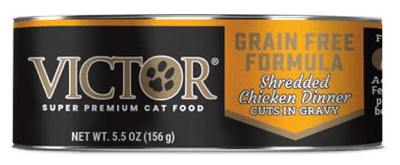 VICTOR Shredded Chicken Dinner in Gravy Canned Cat Food VICTOR Shredded Chicken Dinner in Gravy Canned Cat Food
